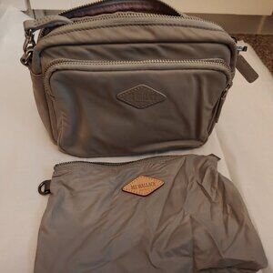 MZ Wallace Extra Small Gramercy Crossbody bag in Ash Gray